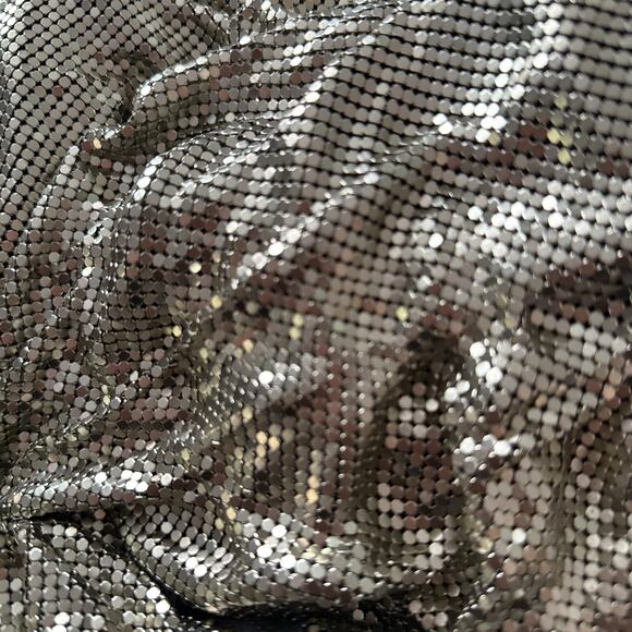 Alice + Olivia Harmony Chain Mail Slip Dress Metallic Silver Size 8 NWT - Picture 9 of 11